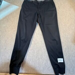 Michael Kors Mens Black Performance Jogger Pants Tapered Fit 34x34